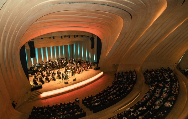 Placido Domingo performed at the Heydar Aliyev Center