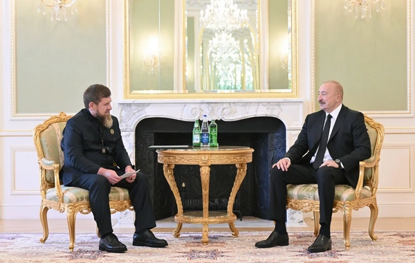 İlham Əliyev Ramzan Kadırovu qəbul edib
