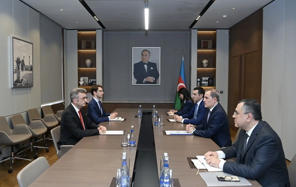 Ceyhun Bayramov Almaniya səfirini diplomatik fəaliyyətinin başa çatması ilə əlaqədar qəbul edib