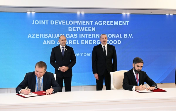 Prezidentlərinin iştirakı ilə SOCAR və Asarel Energy arasında Birgə İnkişaf Sazişi imzalanıb