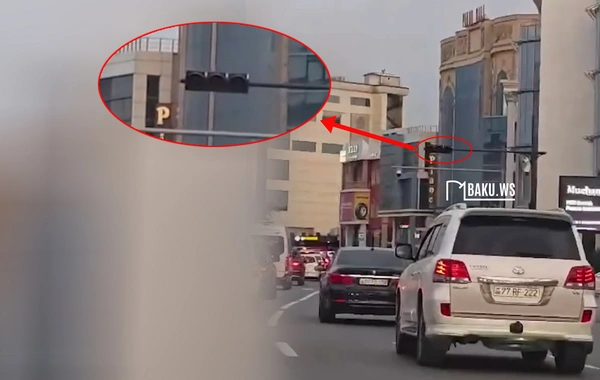 Bakıda işıq olmadığlı üçün svetafor işləmədi - Sıxlıq yarandı