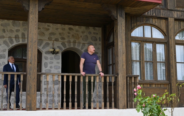 Prezident İlham Əliyev Şuşada "Yasəmən" hotelinin yeni korpusları ilə tanış olub