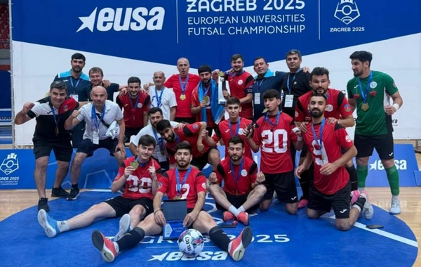 Azərbaycanlı tələbələr Avropa Universitetləri Futzal Çempionatının qalibi olub