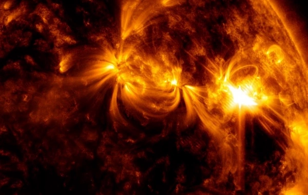 На Солнце впервые за восемь дней произошла сильная вспышка