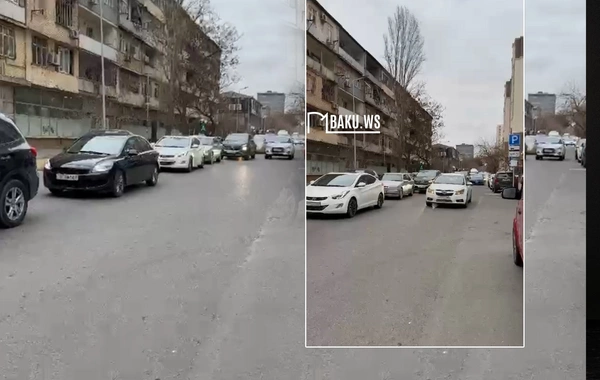 Bakıda bu yolda sürücülər kütləvi şəkildə maşınlarını protiv sürürlər