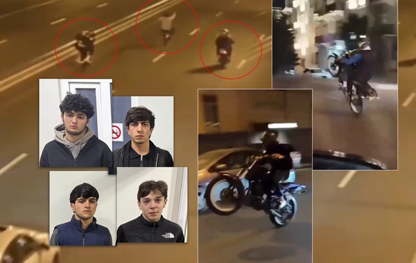 Шоу на колесах закончилось арестом: в Баку задержаны лихачи на мотоциклах