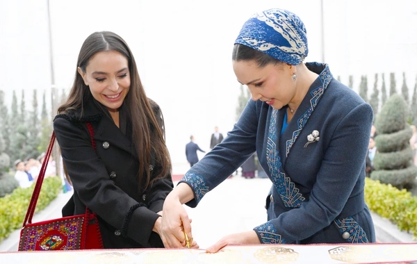 Лейла Алиева приняла участие в выставке, посвященной национальной кухне Туркменистана