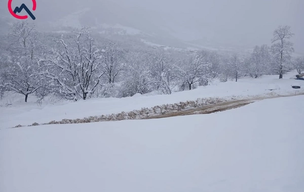 Bu ərazidə qarın hündürlüyü 80 santimetrə yüksəldi
