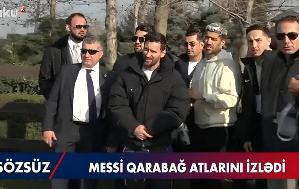 Messi Qarabağ atları ilə tanış oldu