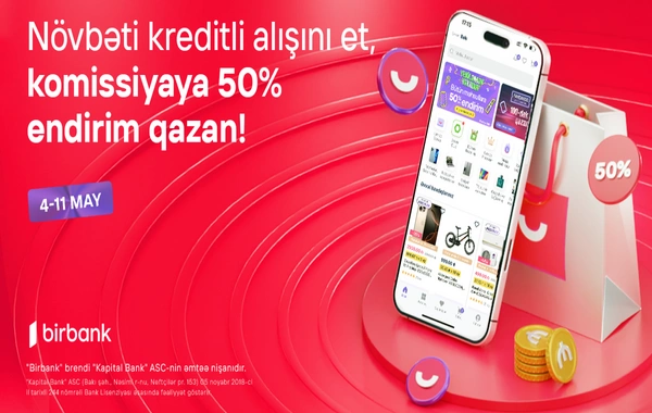 Umico kredit xətti ilə alış-verişə 50% komissiya endirimi