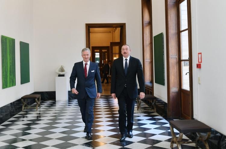 Prezident İlham Əliyev Belçika Kralı ilə görüşüb