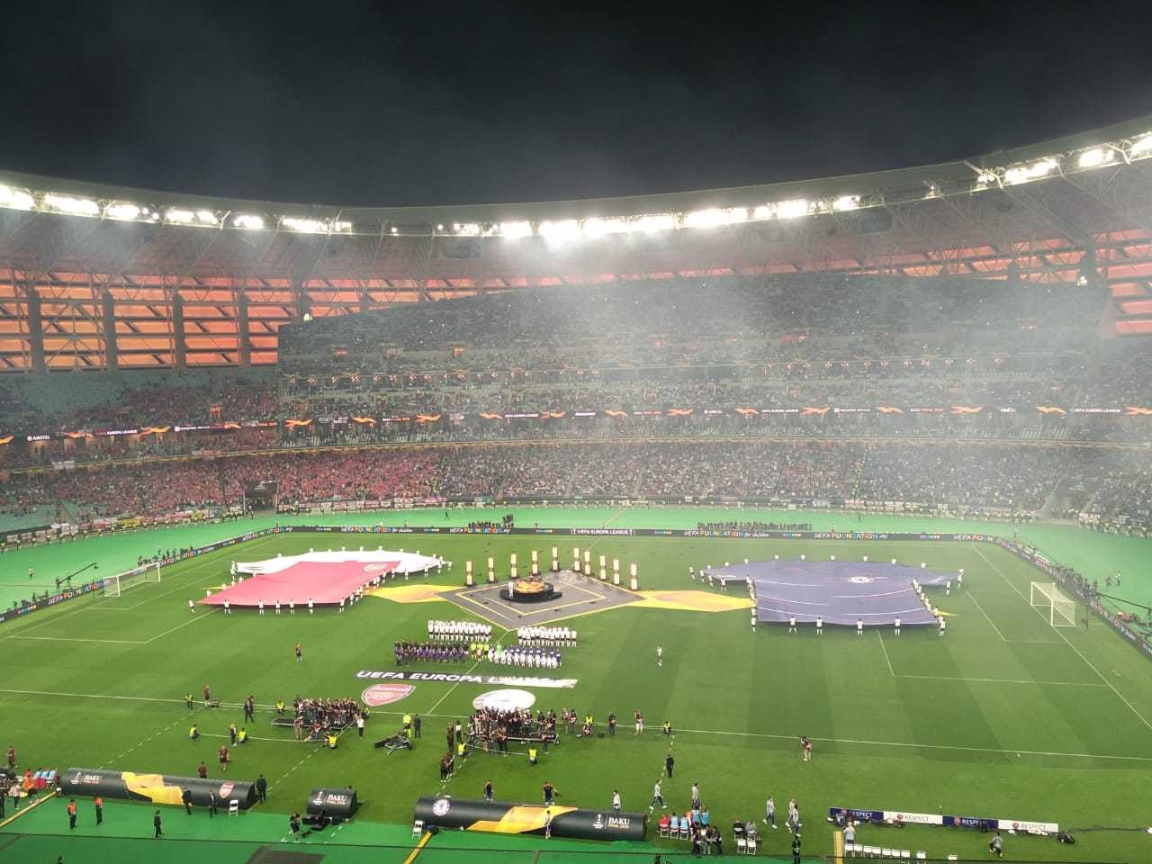 UEFA Avropa Liqası finalı matçının açılış mərasimi olub - FOTO