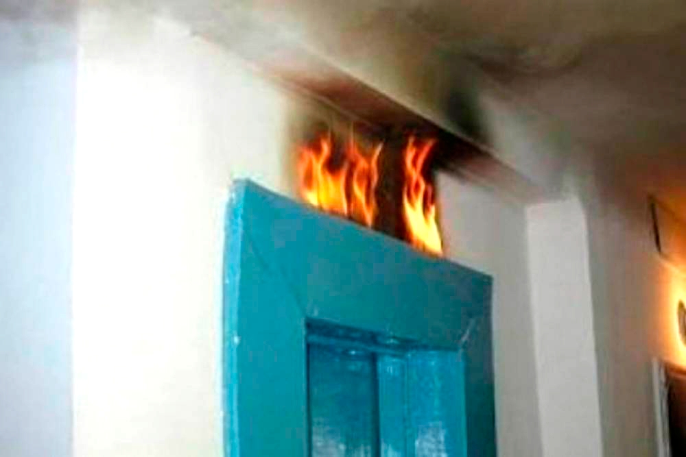Yaşayış binasında lift yandı – İnsanlar xilas edildi