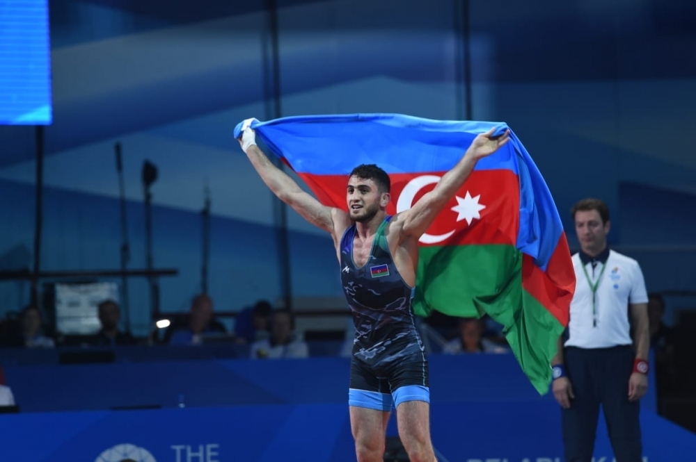 Hacı Əliyev “Minsk 2019”da Azərbaycana ikinci qızıl medal qazandırıb - FOTO