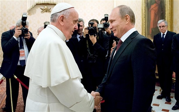 Rusiya prezidenti Roma Papası ilə görüşüb