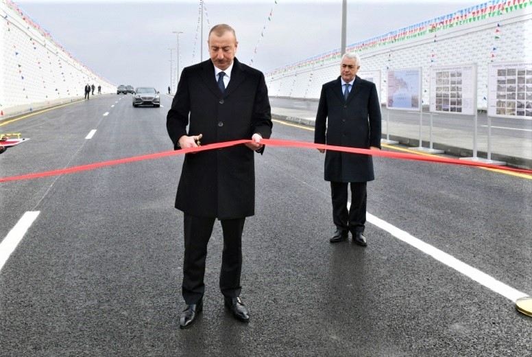 Prezident İlham Əliyev Pirşağıda avtomobil tunelinin açılışında iştirak edib - FOTO