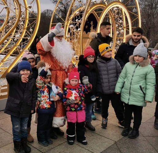 Moskvada Leyla Əliyevanın təşəbbüsü ilə uşaqlar üçün Yeni il aksiyası keçirilib - FOTO