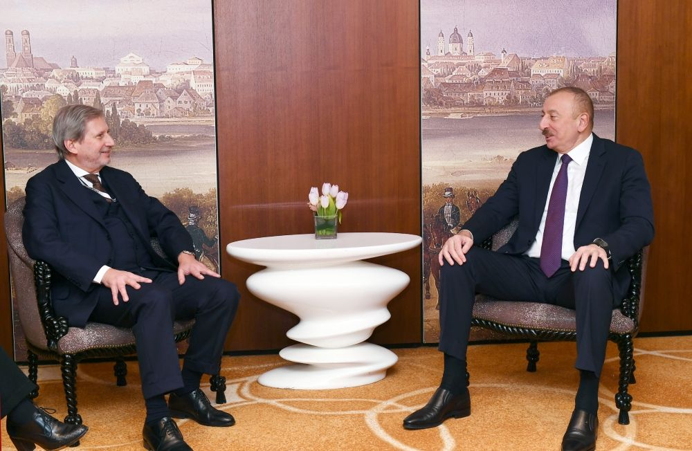 Prezident İlham Əliyevin Avropa İttifaqının komissarı ilə görüşü olub - FOTO