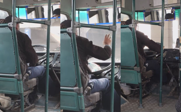 37 nömrəli avtobusun sürücüsü: “Kimə istəyirsiniz, şikayət edin” - VİDEO