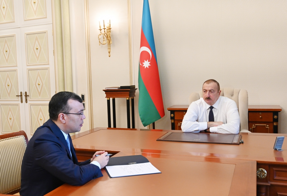 Prezident nazir Sahil Babayevi qəbul edib