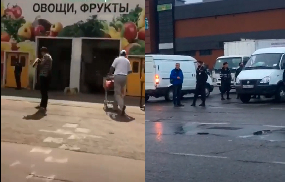 Rusiyada ermənilər boykot edildi: Polis qorxmuş tacirləri mühafizə altına aldı - VİDEO