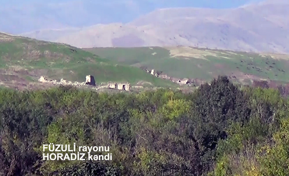 İşğaldan azad edilən Horadiz kəndindən yeni görüntü - VİDEO