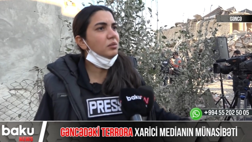 Xarici media nümayəndələri Gəncədəki terrorda gördüklərindən danışdılar - VİDEO