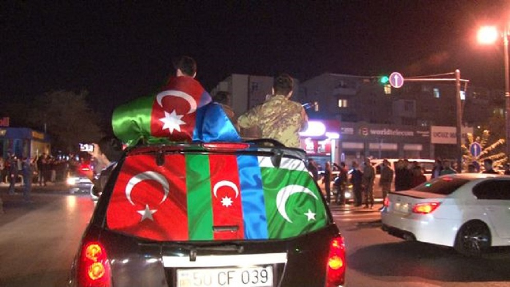 Qubadlı şəhərində Azərbaycan bayrağı dalğalanır - VİDEO
