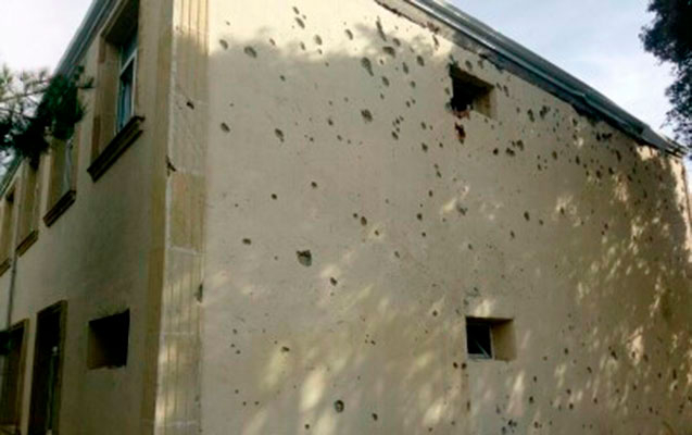 Ermənistan Silahlı Qüvvələri Ağdamda məktəb binasını atəşə tutub - FOTO