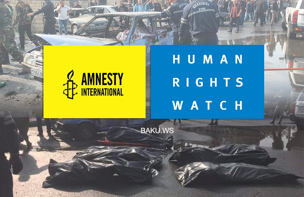 "Human Rights Watch" və "Amnesty International"ın bəyanatları Ermənistanı fakt qarşısında qoydu