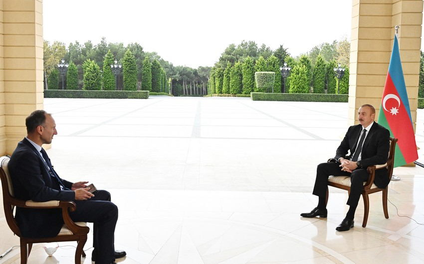 Prezident İlham Əliyevin Almaniyanın ARD televiziya kanalına müsahibəsi