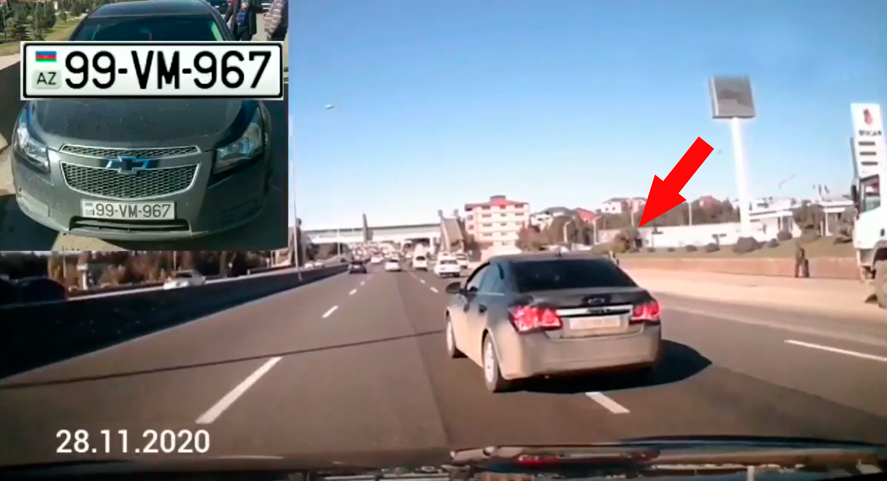 Bakıda "qoçuluq" edən sürücü ananın gözü qarşısında övladını boğdu - VİDEO