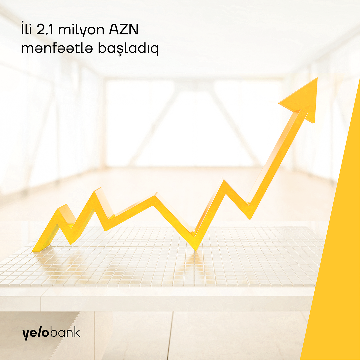 Yelo Bank 2021-ə 2 milyondan çox mənfəətlə başlayıb