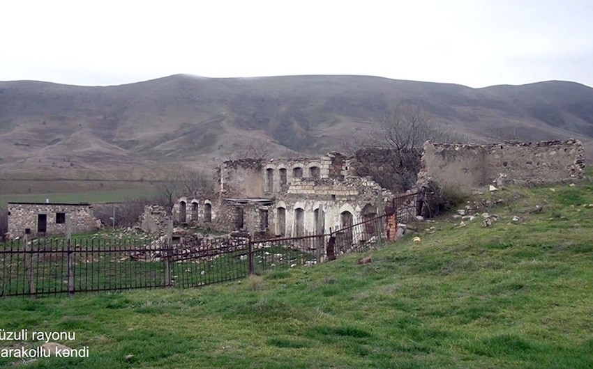 Füzuli rayonunun Qarakollu kəndindən görüntülər - VİDEO