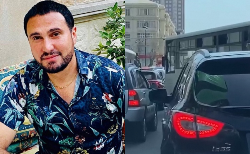 Nadir Qafarzadə qayda pozan avtobus sürücüsünün görüntülərini yaydı - VİDEO