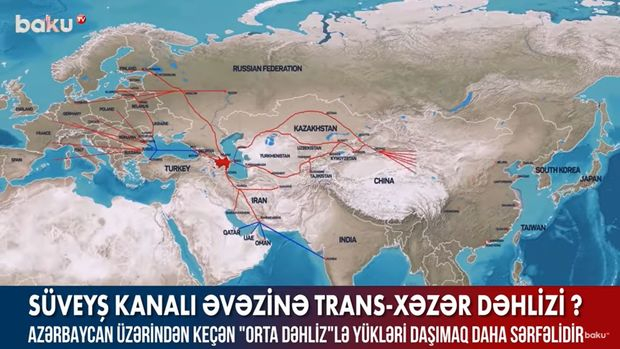 Süveyş kanalı əvəzinə Trans-Xəzər dəhlizi? – VİDEO