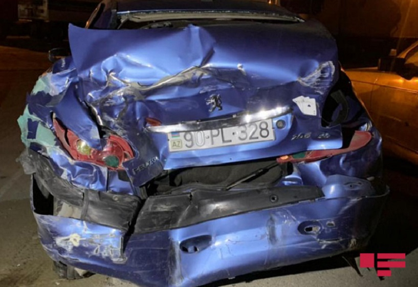 Bakı-Sumqayıt şossesində 5 avtomobil qəzaya uğradı - VİDEO