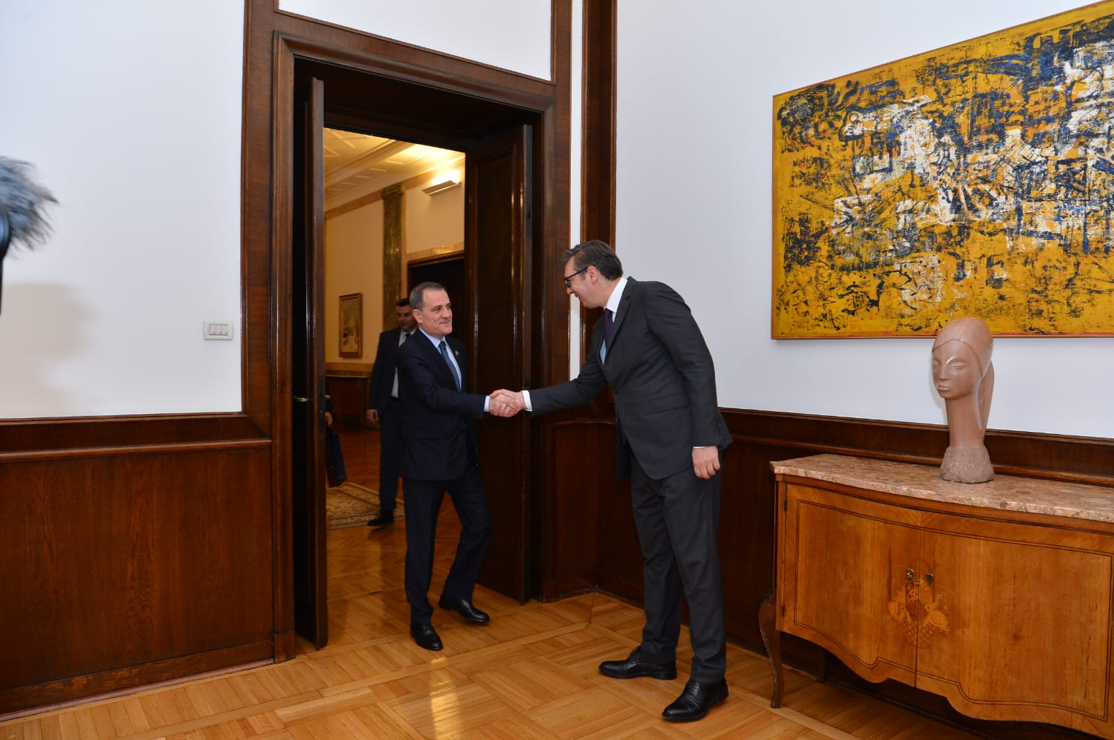 Ceyhun Bayramov Serbiya Prezidenti ilə görüşüb - FOTO