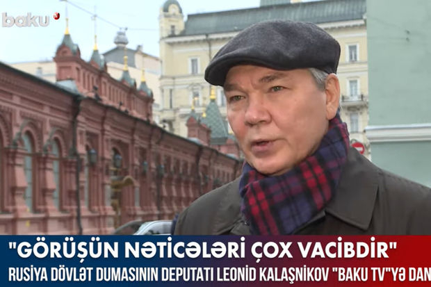 Rusiyalı deputat Leonid Kalaşnikov Baku TV-yə danışdı – VİDEO