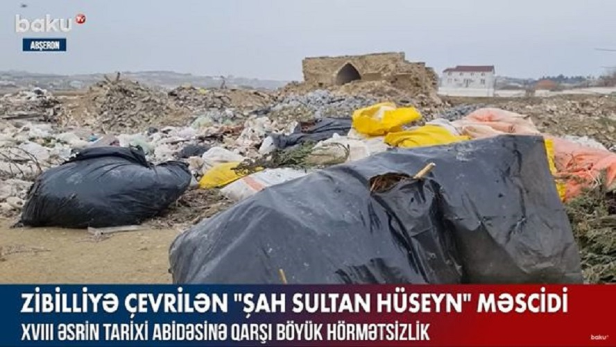 Zibilliyə çevrilən “Şah Sultan Hüseyn” məscidi - VİDEO