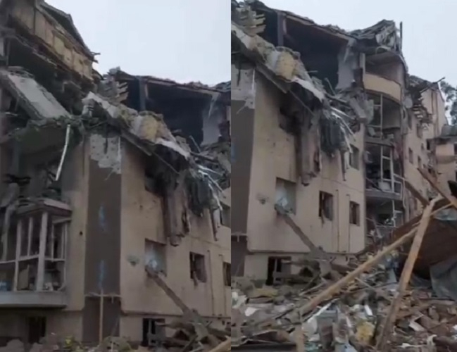 Bombardmandan sonra İrpin şəhəri - ACINACAQLI GÖRÜNTÜLƏR - VİDEO