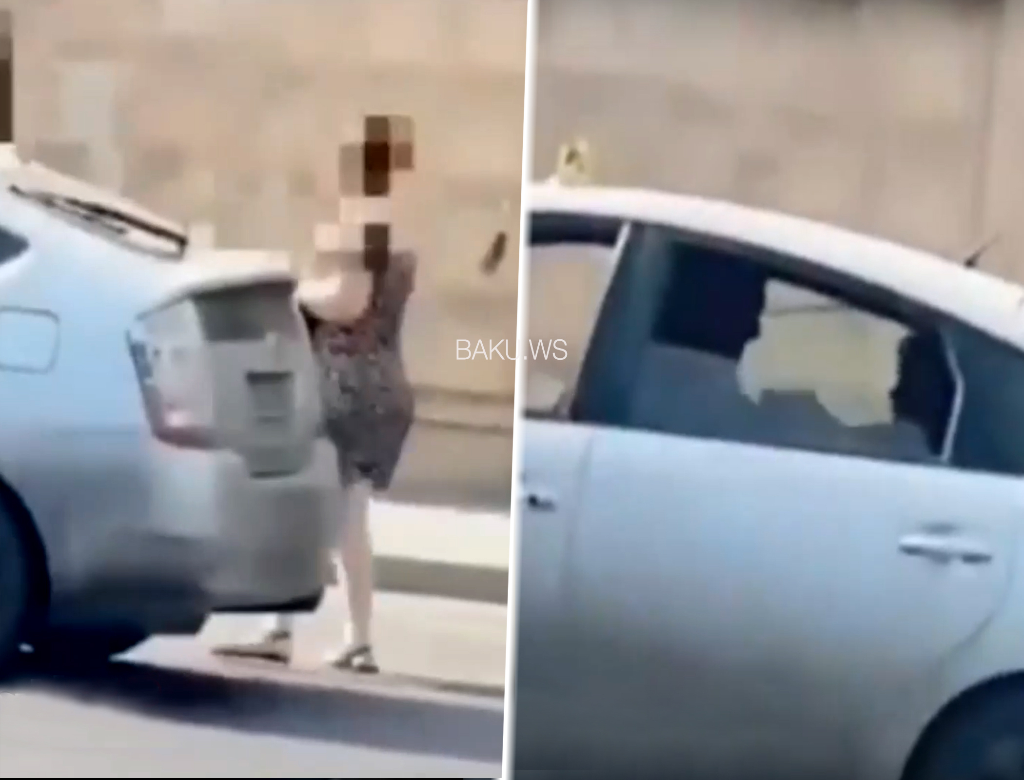 Bakıda “Prius” sürücüsündən qadın sərnişinə qarşı zorakılıq - VİDEO