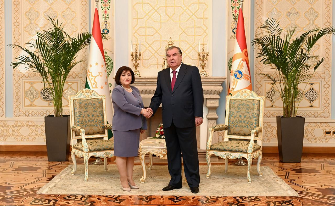Sahibə Qafarova Tacikistan Prezidenti ilə görüşüb - FOTO