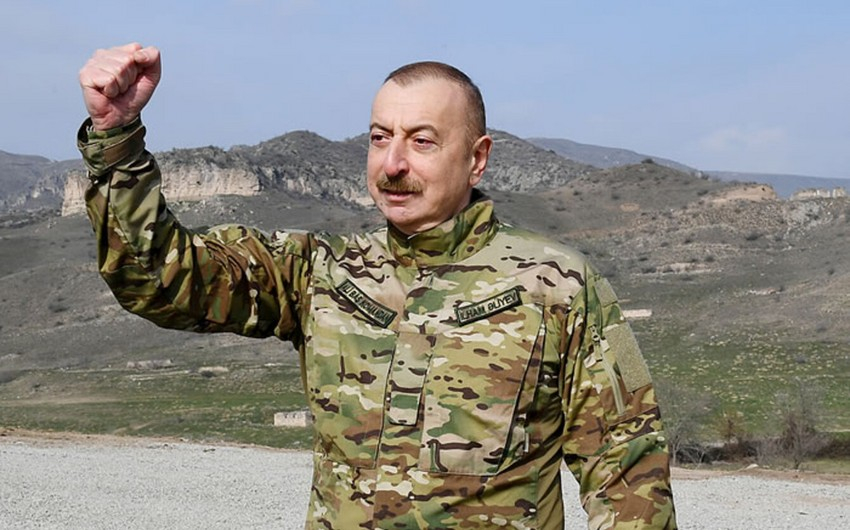 Azərbaycan lideri: "Bizim bütün şanlı Vətən müharibəmiz şanlı tariximizdir"