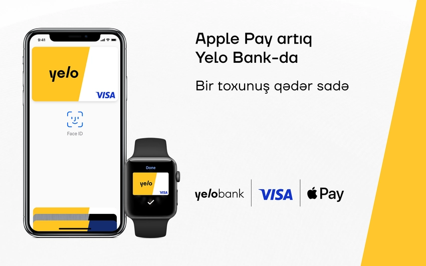 "Apple Pay" artıq "Yelo Bank"da!