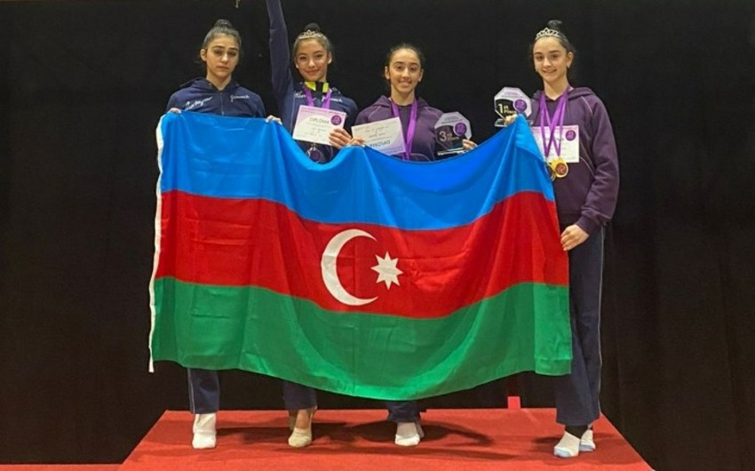 Azərbaycanın iki bədii gimnastı beynəlxalq turnirdə qızıl medal qazanıb