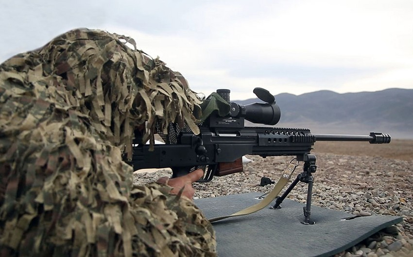 Azərbaycan Ordusunda "Snayper hazırlığı kursu" keçirilir - FOTO