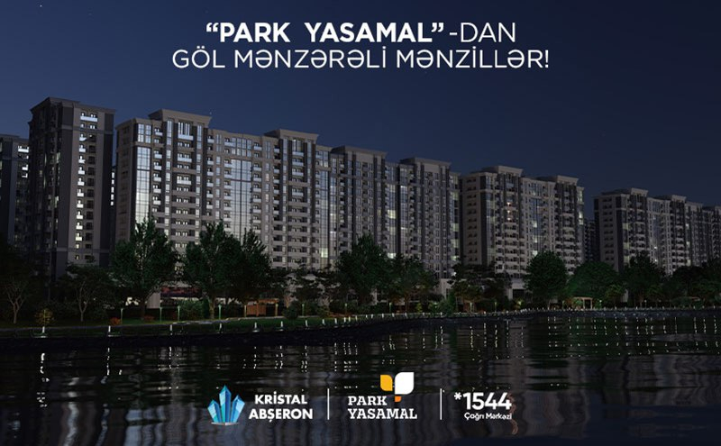 "Park Yasamal"dan göl mənzərəli mənzillər! - FOTO/VİDEO