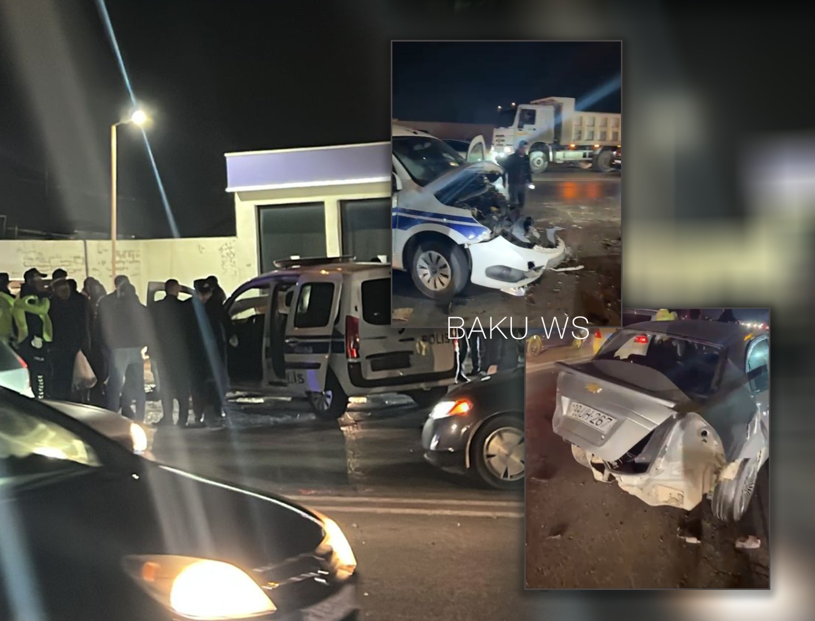 Bakıda PPX maşını ilə “Chevrolet” toqquşdu: 4 nəfər xəsarət alıb - VİDEO - YENİLƏNİB