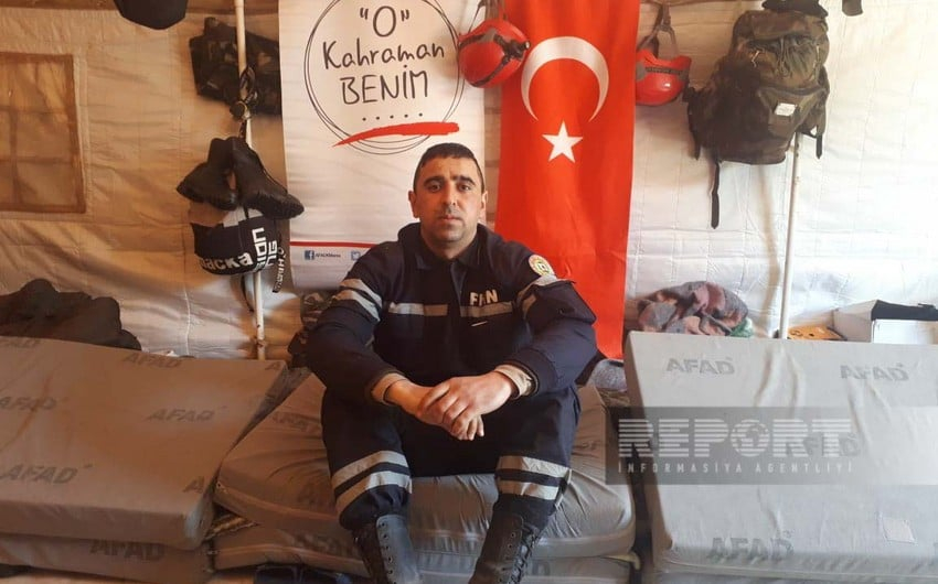 Azərbaycan xilasedicisi: "Kahramanmaraşda dağıntılar altından çıxartdığımız şəxs ağlayıb, bizi qucaqladı" - FOTO